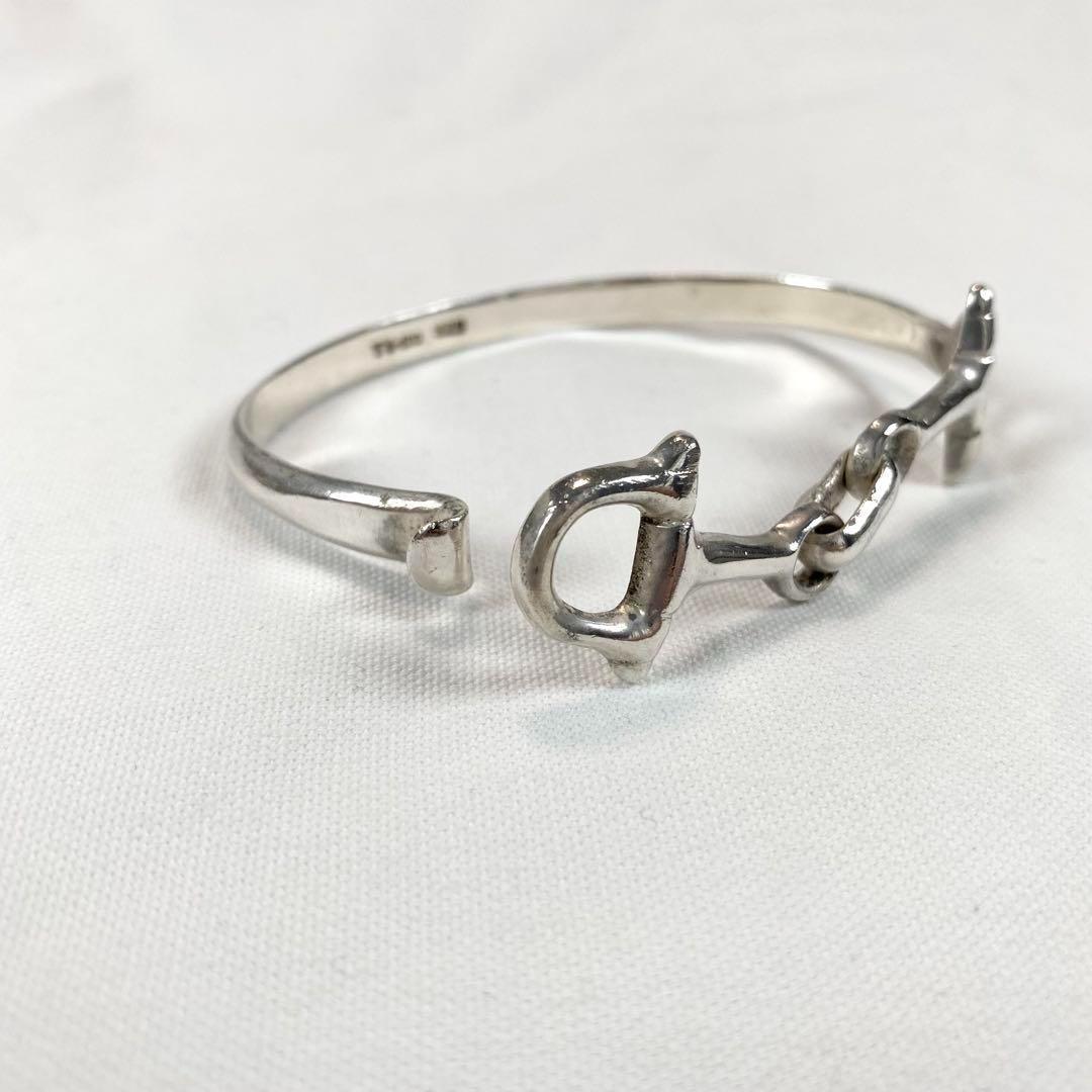 ヴィンテージ ホースビット バングル シルバー925 メキシカンジュエリー