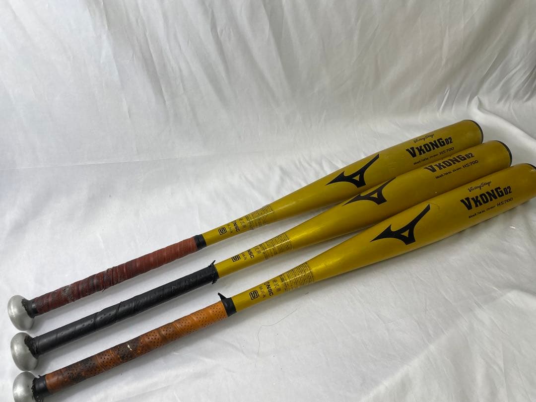 ミズノ ビクトリーステージ Vコング02 中学硬式バット 84cm 3本セット