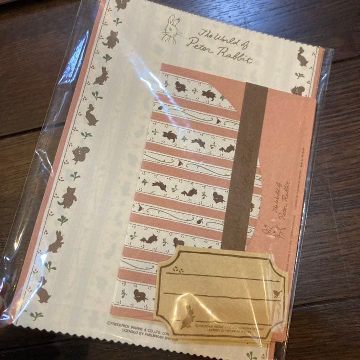 familiarのピーターラビット 便せんとリングノート