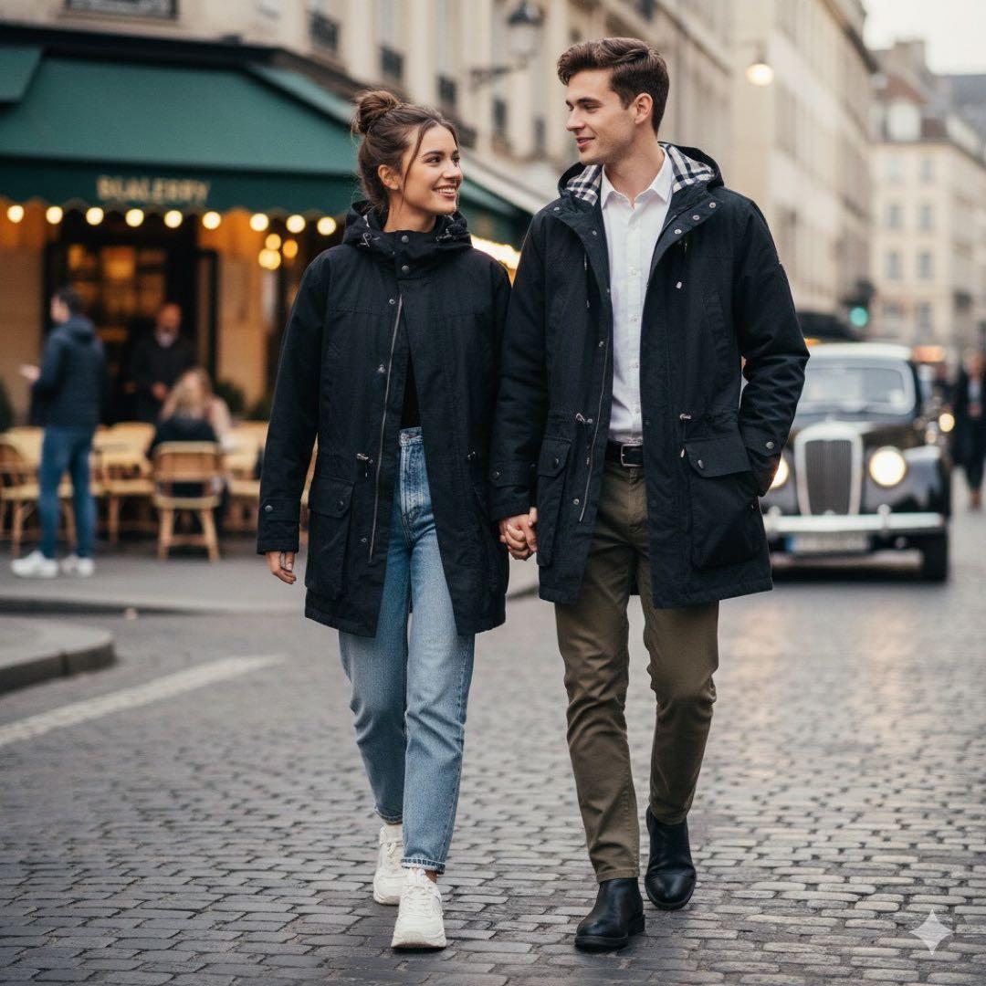 【極美品】BURBERY 　ノヴァチェックライナー付ステンカラーコート