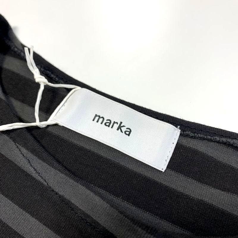 美品 marka マーカ 24ss バスクシャツ オーガニックコットン ボーダー