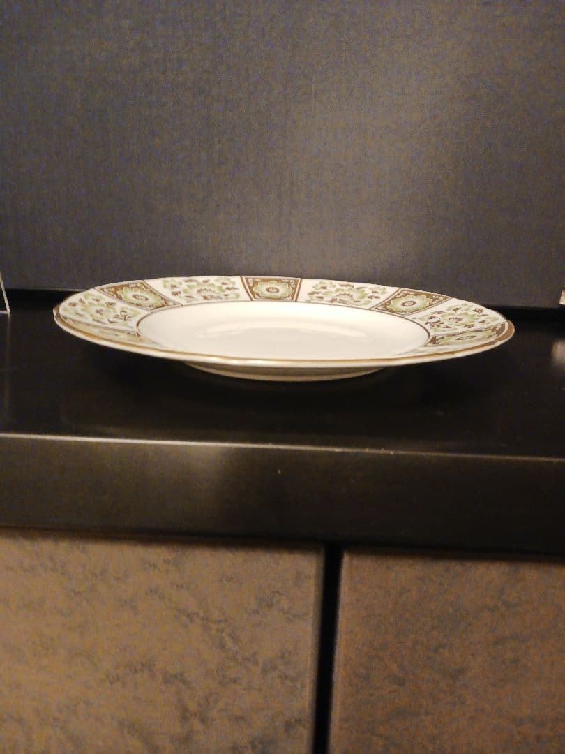 ロイヤルクラウンダービー グリーンダービーパネル プレート27cm③