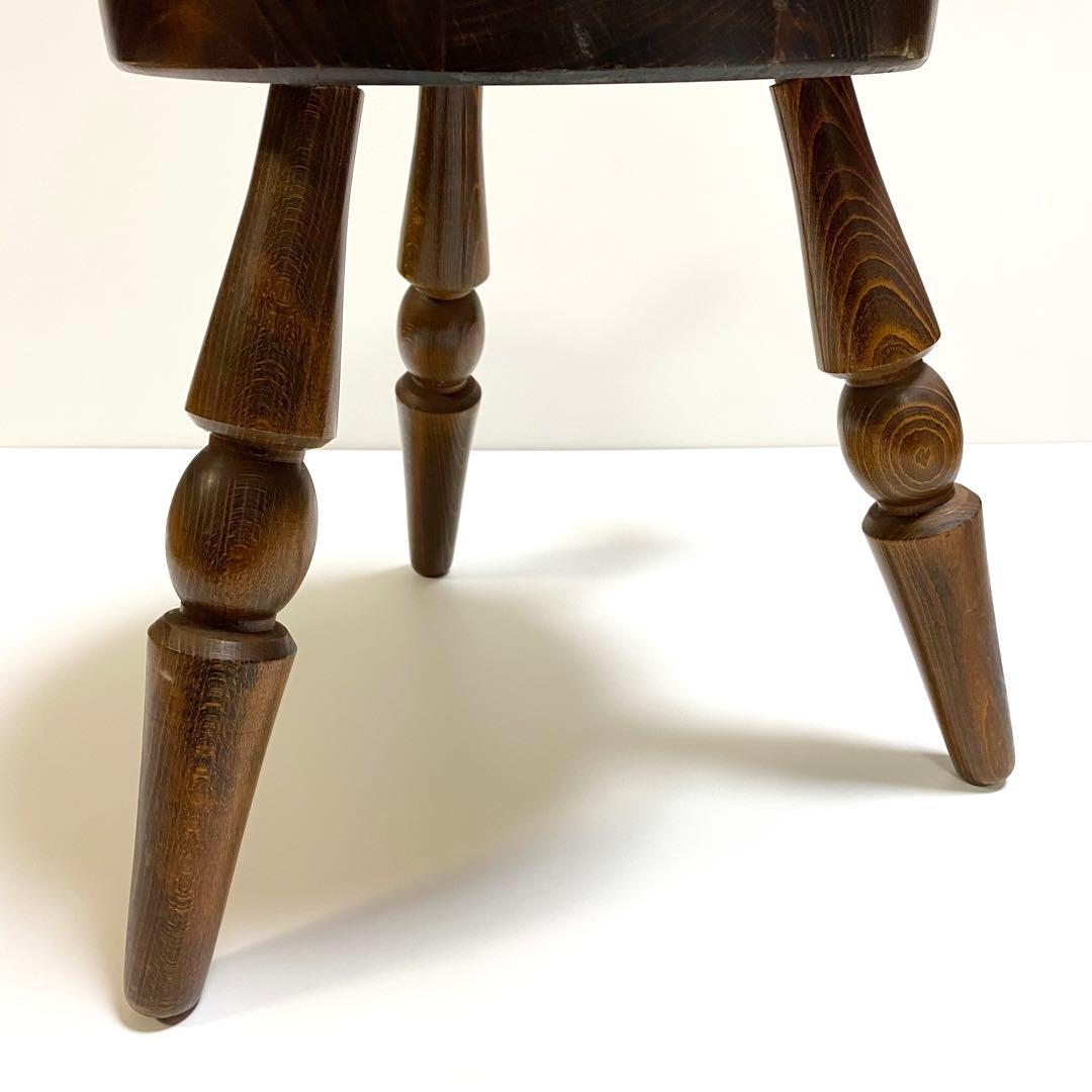 希少 美品 飛騨産業 キツツキマーク ミルクスツール ヴィンテージ チェア