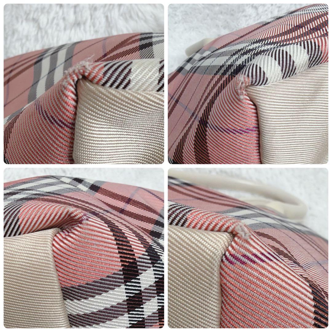 希少✨ BURBERRY BLUE LABEL 舟型トート バッグ ピンク A4