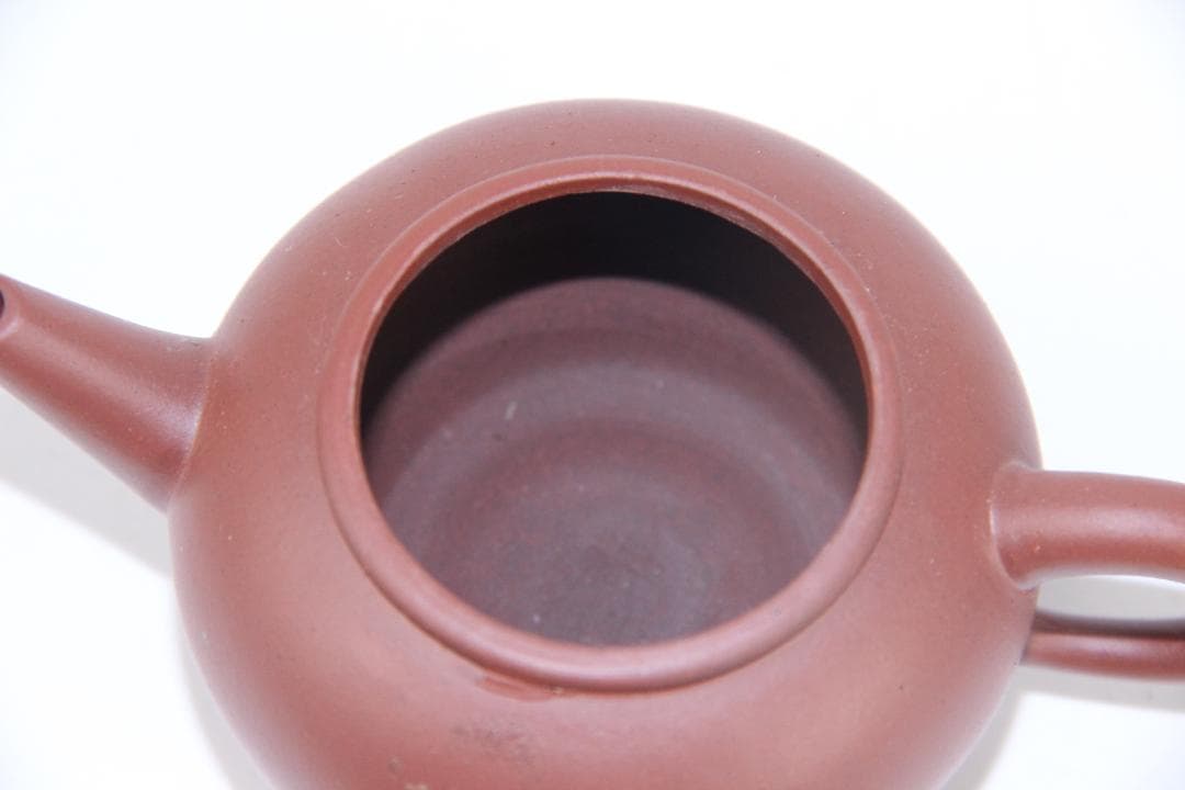 荊渓惠孟臣製 唐物 朱泥 水平 壺 煎茶 急須 紫砂 宜興 窯 ES1-14