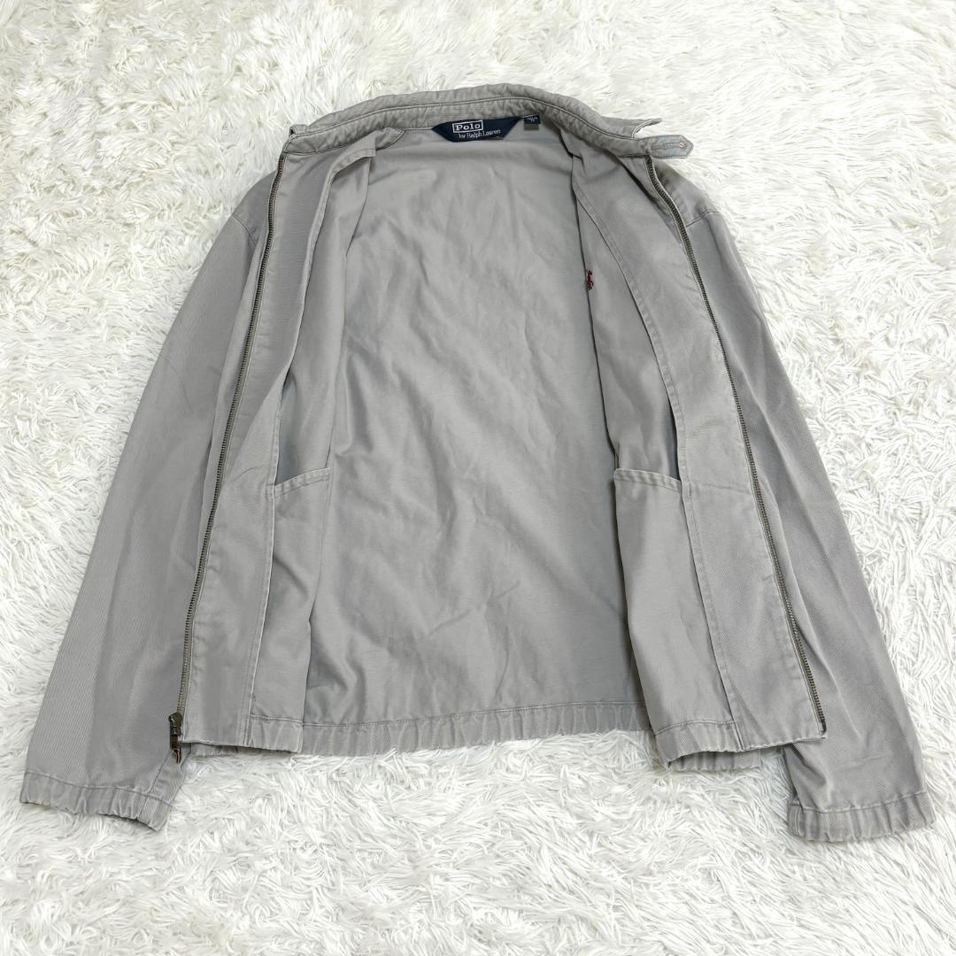 90s 三角タグ　ポロラルフローレン スイングトップ M ブラウングレー