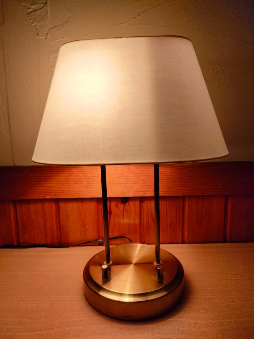 希少　パナソニック　Wテーブルライト　ベッドサイドライト　レトロ　ホテル　調光