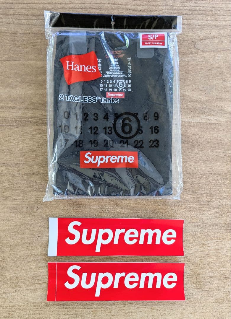 新品未開封 24ss Supreme × メゾンマルジェラ × Hanes S