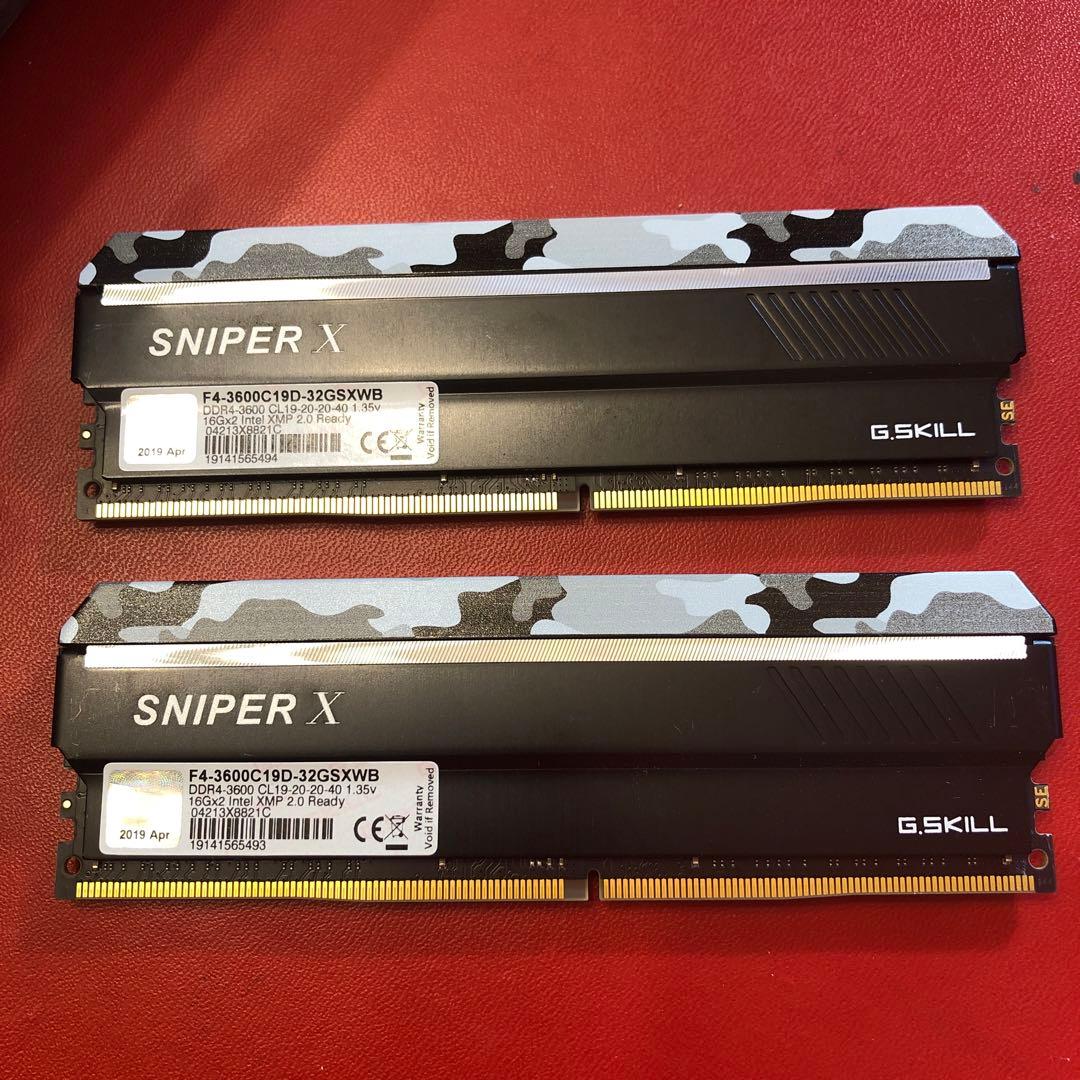 メモリー G.SKILL SNIPER DDR4 16GBx2 32GB 3600