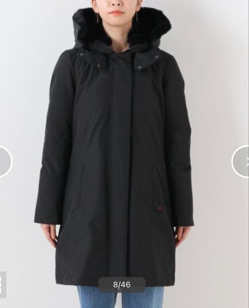 イエナ別注◾️WOOLRICH BOW BRIDGE ダウンジャケット ブラック