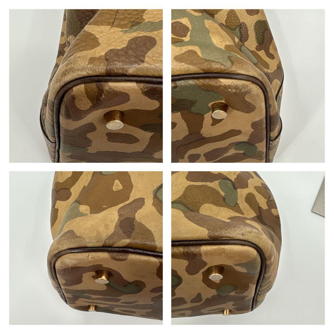 Cisei シセイ トートバッグ 941 レザー 本革 迷彩 大容量