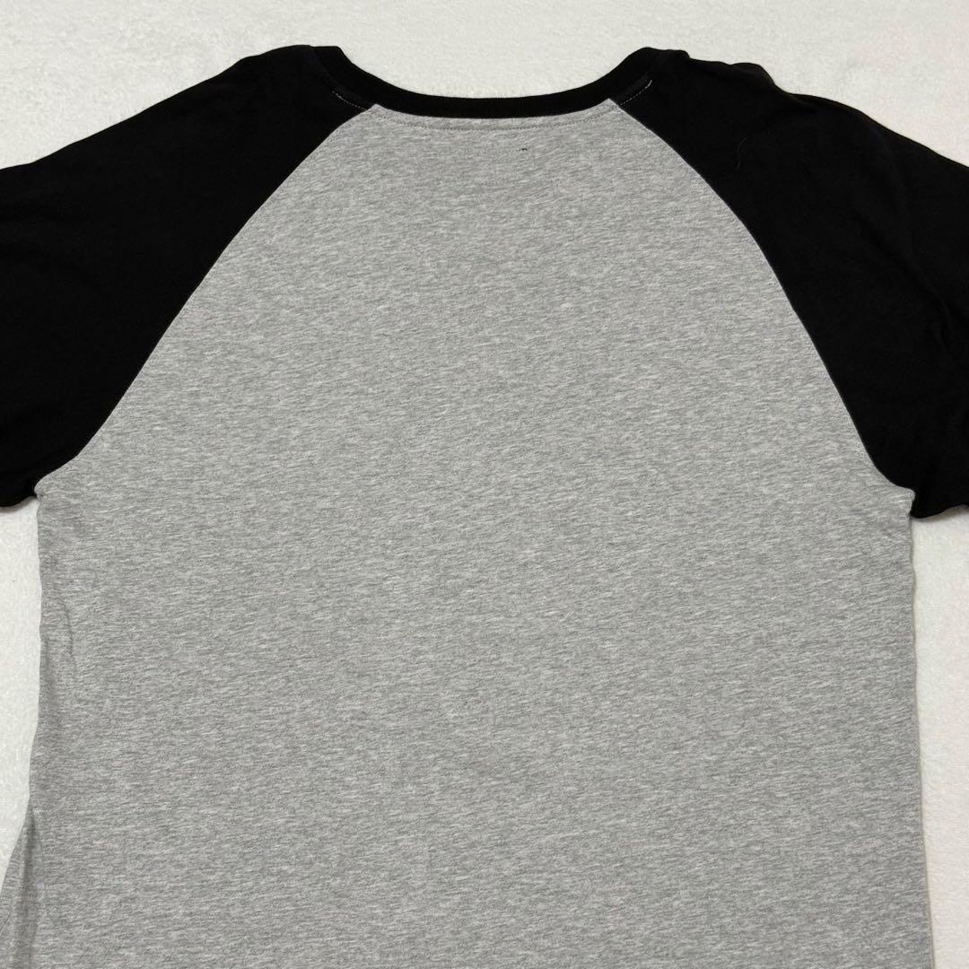 【stüssy】希少80s ラグランスリーブ　長袖カットソー　tシャツ　Lサイズ