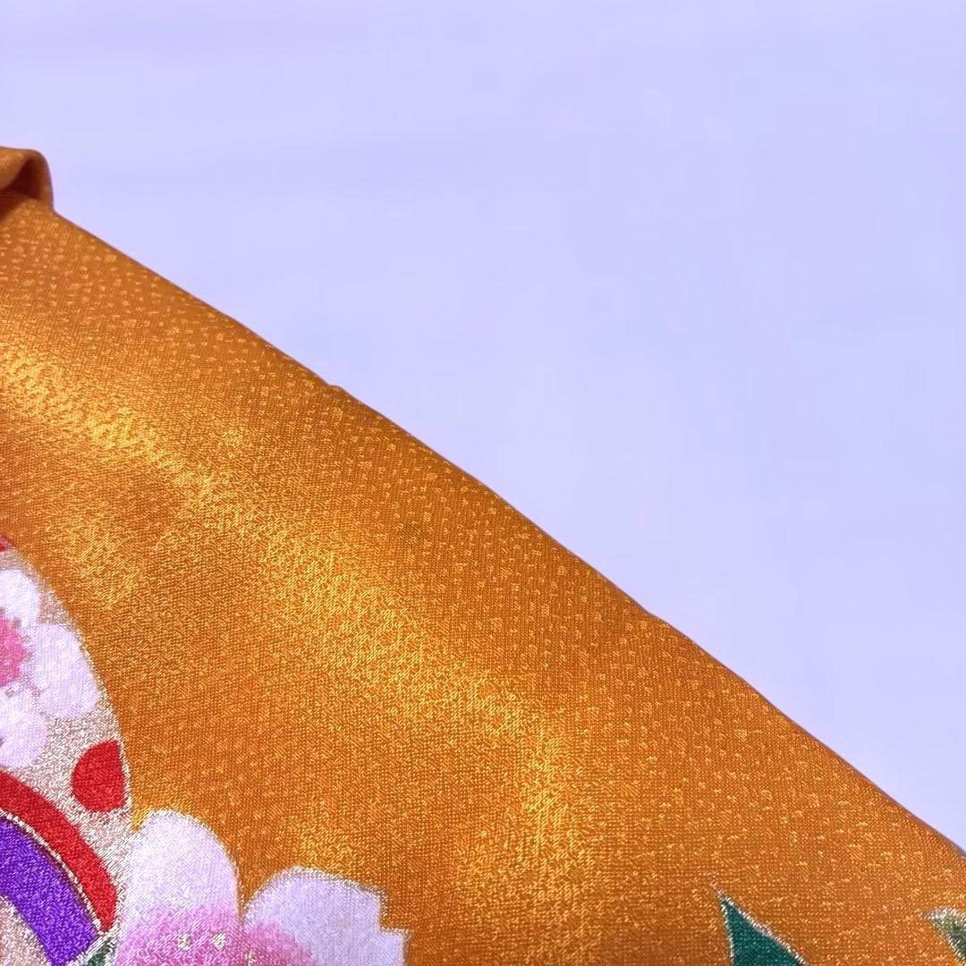 6-上　七五三　舞台衣装　ポリエステル　洗える着物　女の子　着物　7歳　１0点