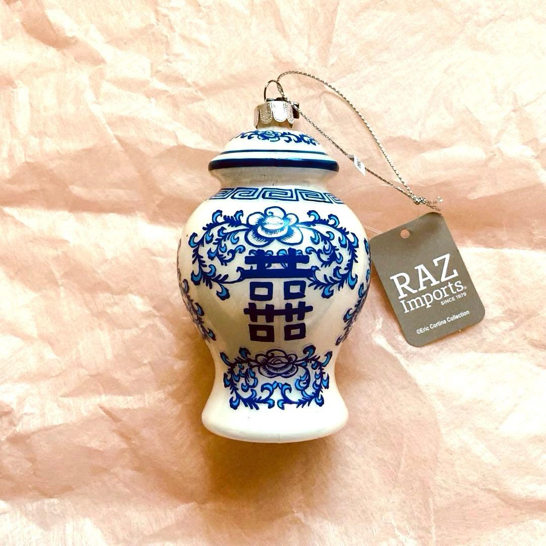 新品未使用 チャイニーズ ジャー オーナメント