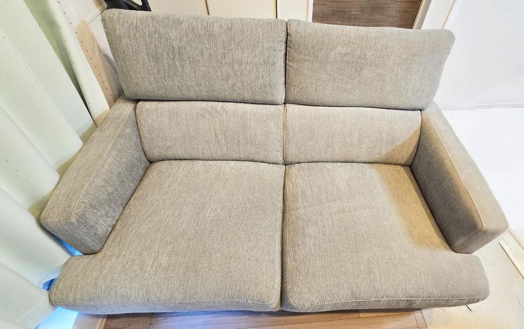 ニトリ サザーラ GY 2人用 布張り ソファ