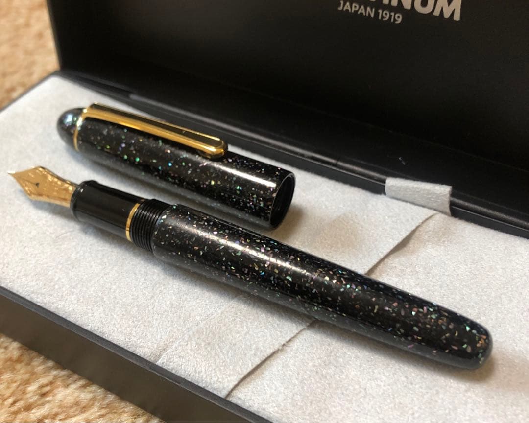 PLATINUM プラチナ万年筆　♯3776 漆蒔絵　ペン先18K 中字