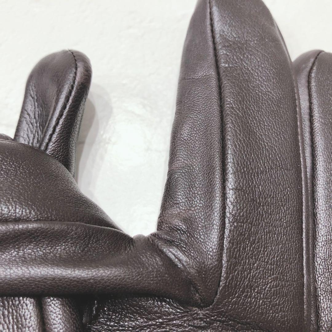 ☆未使用☆ POLO RALPH LAUREN 手袋 ブラウン ウール レザー