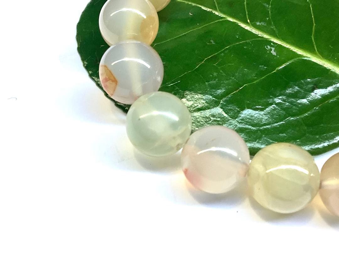 ✳限定1点物‼️ 霊峰*月山瑪瑙ブレスレット　身近な御守り　鑑別書付の本物無垢‼️