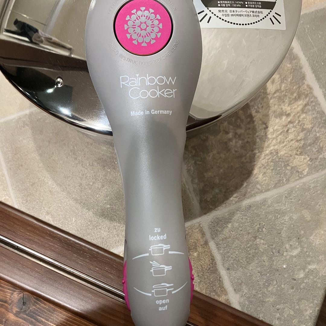 【新品未使用】レインボークッカー圧力鍋4.5ℓ すのこ フタ レシピ付