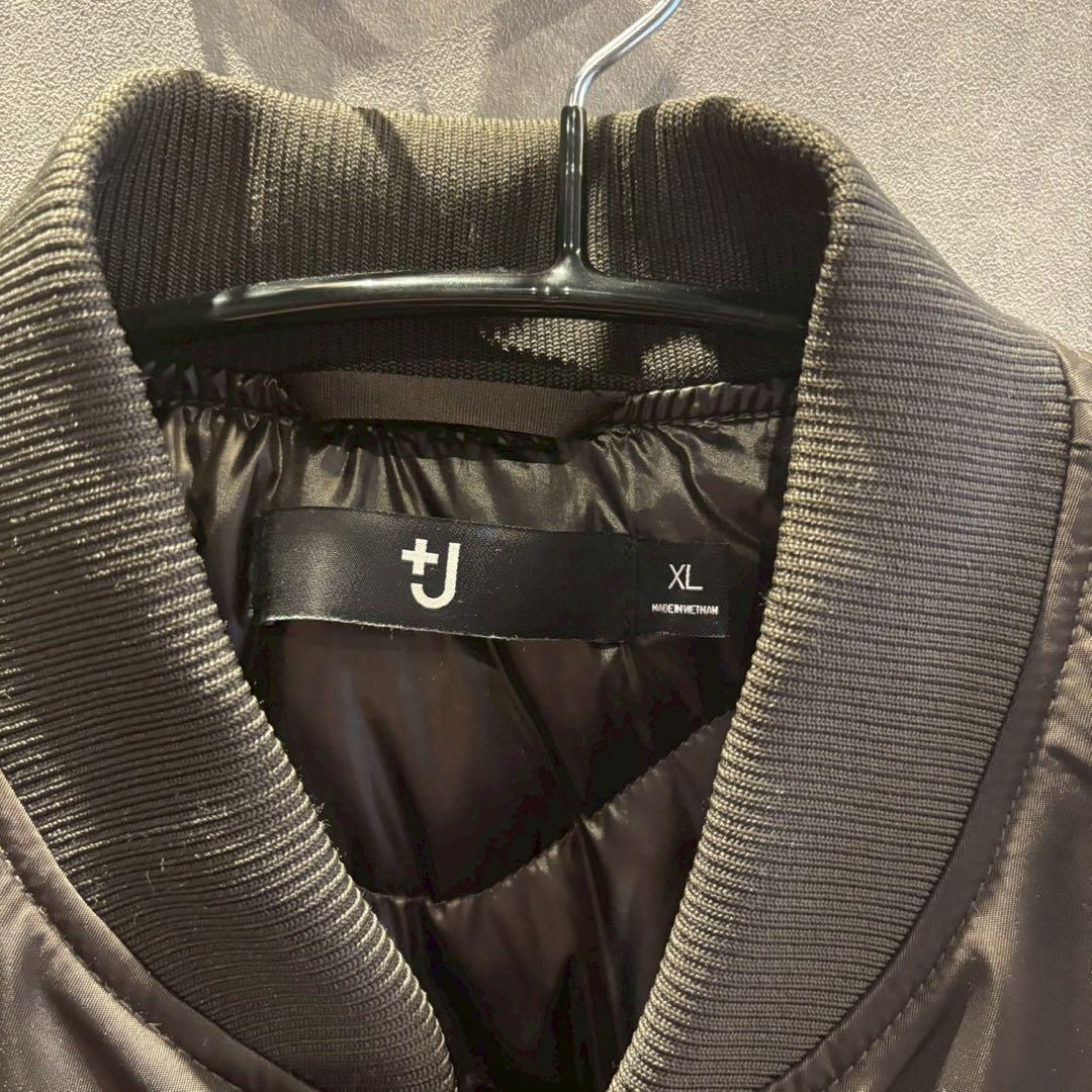 【XL】ハイブリッドダウンオーバーサイズMA-1ブルゾン +j グレー