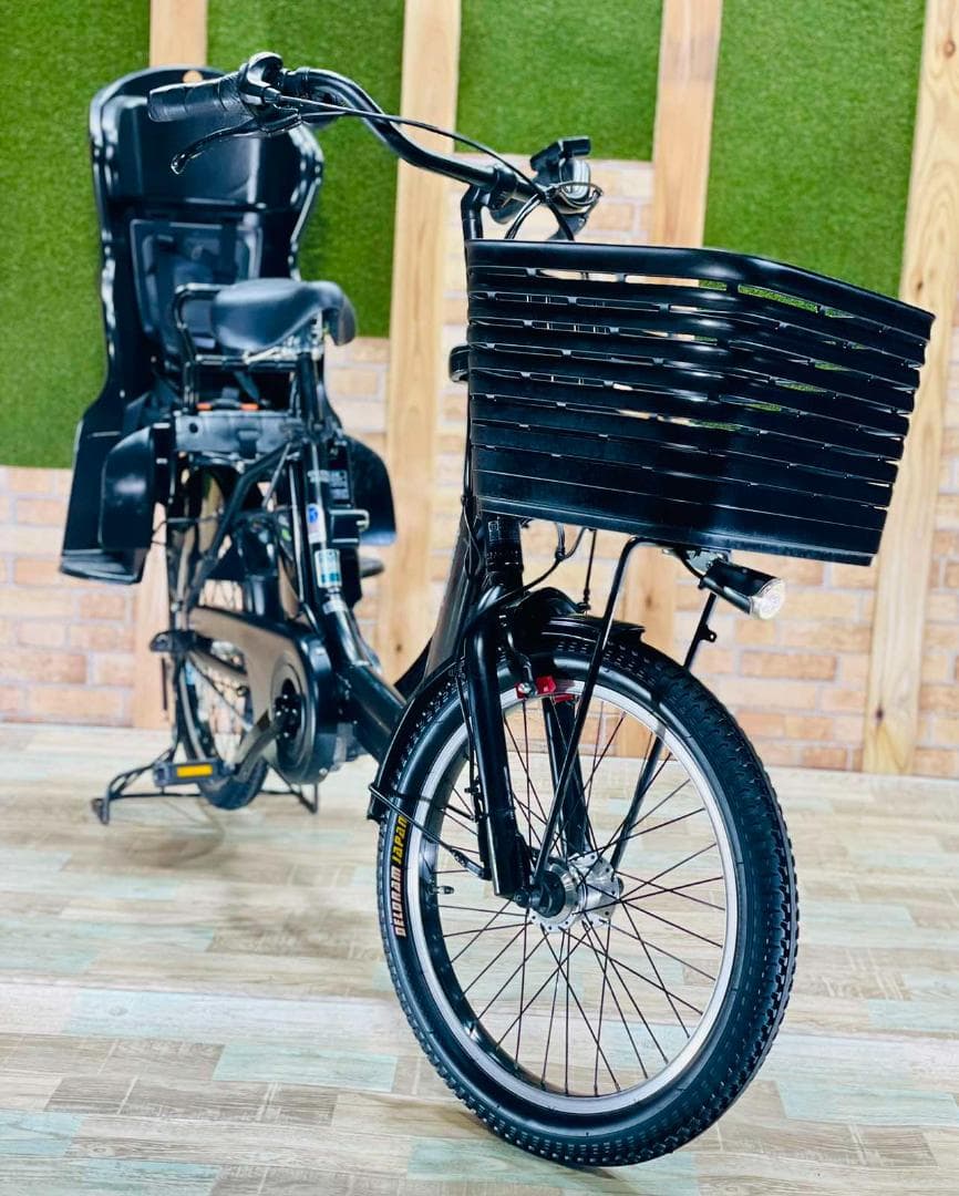超特価 王様 ブラック ギュットアニーズ子供乗せ電動アシスト自転車 H1324