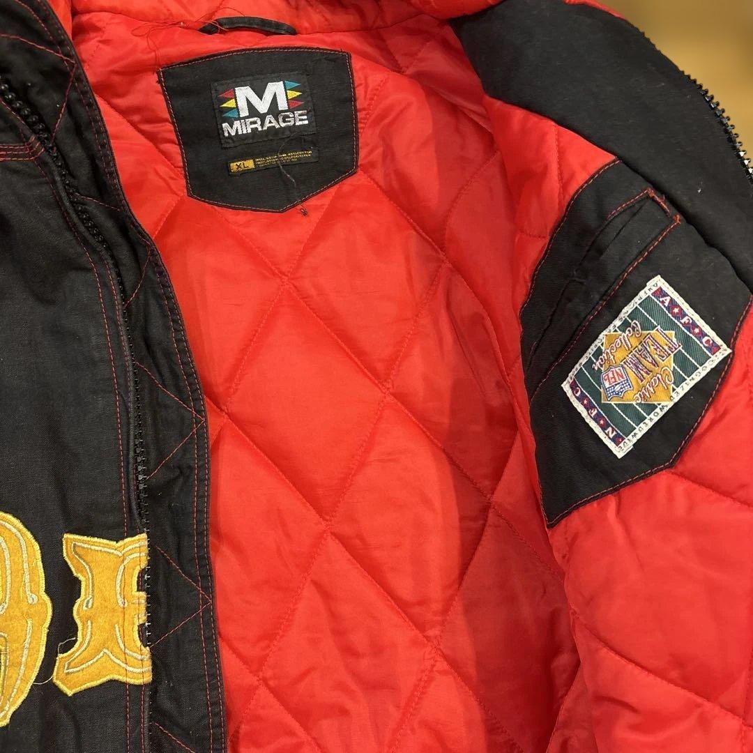 49ERS フード付きジャケット XXL ジョーモンタナ時代のUS古着