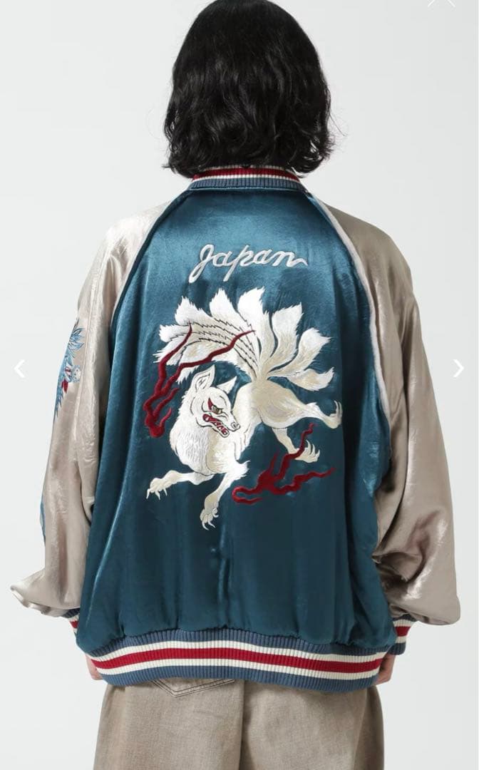 【極レア】 el conductorH コンダクター 別注九尾スカジャン ブルー