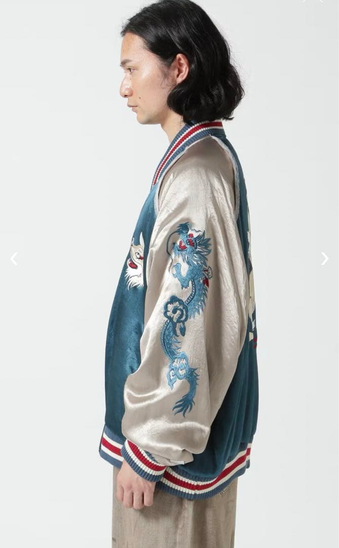 【極レア】 el conductorH コンダクター 別注九尾スカジャン ブルー