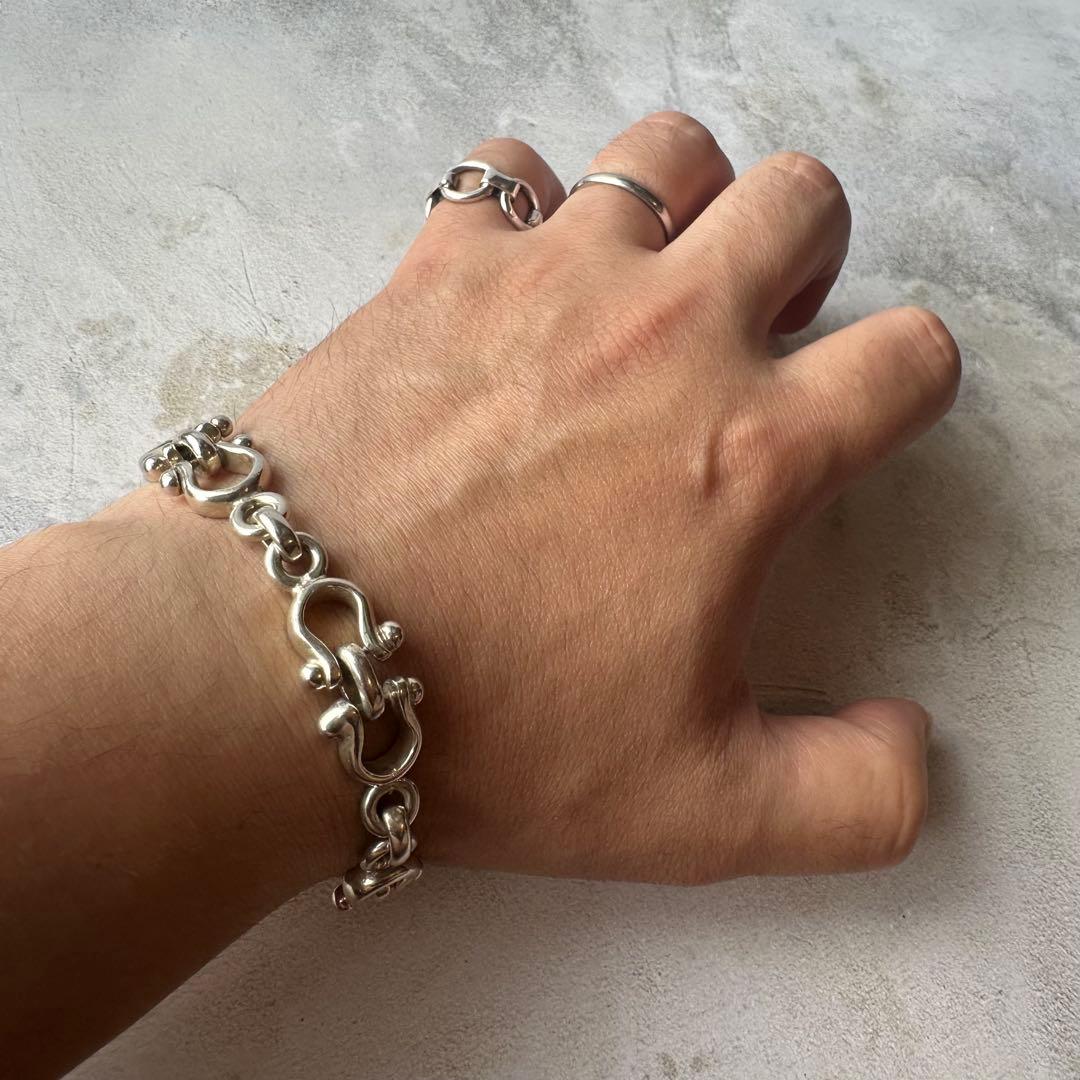 ヴィンテージ ホースシューリンクブレスレット シルバー925 メキシコ製