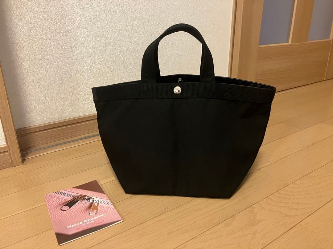 エルベシャプリエオンライン限定舟型トートバッグ707cノワールノワールノワール