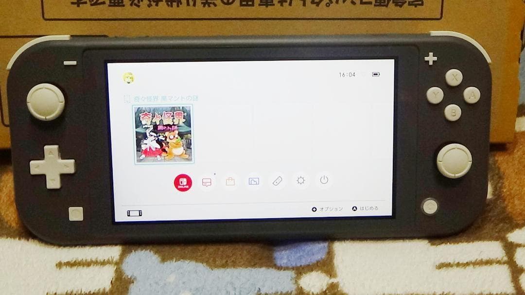 動作OK　Nintendo Switch Lite グレー 本体　充電器付き
