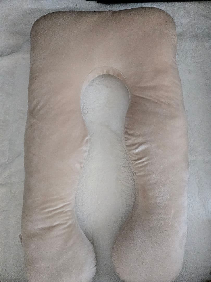 ハグモッチ　プレミアム抱き枕 ベージュ 夏用カバーつき