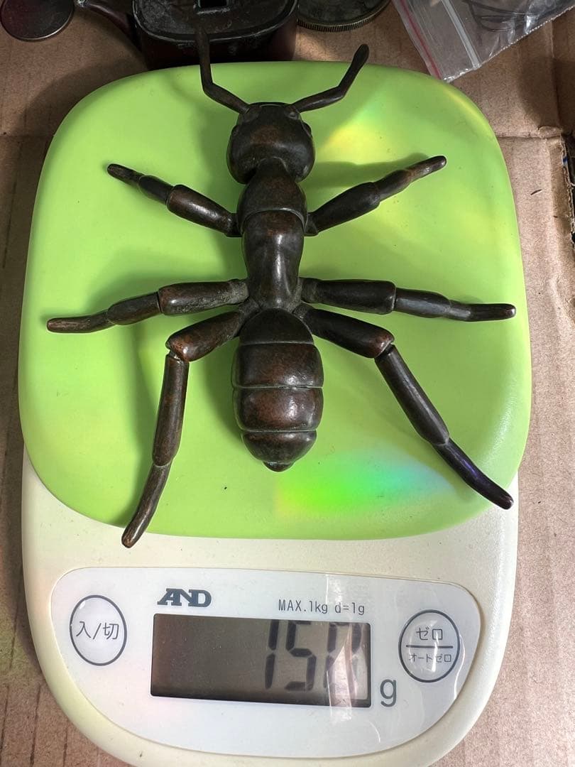 古銅自在蟻アリ置物