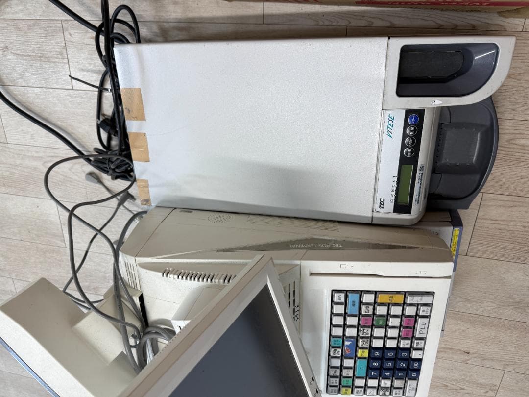 TECPOSレジ QT-100 ShopWork 7G+VT-200新紙幣未対応