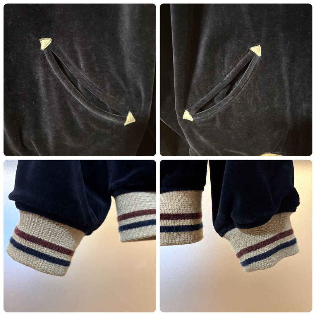 ✨希少✨tk.TAKEO KIKUCHIスカジャン ネイビー 刺繍ヴィンテージ