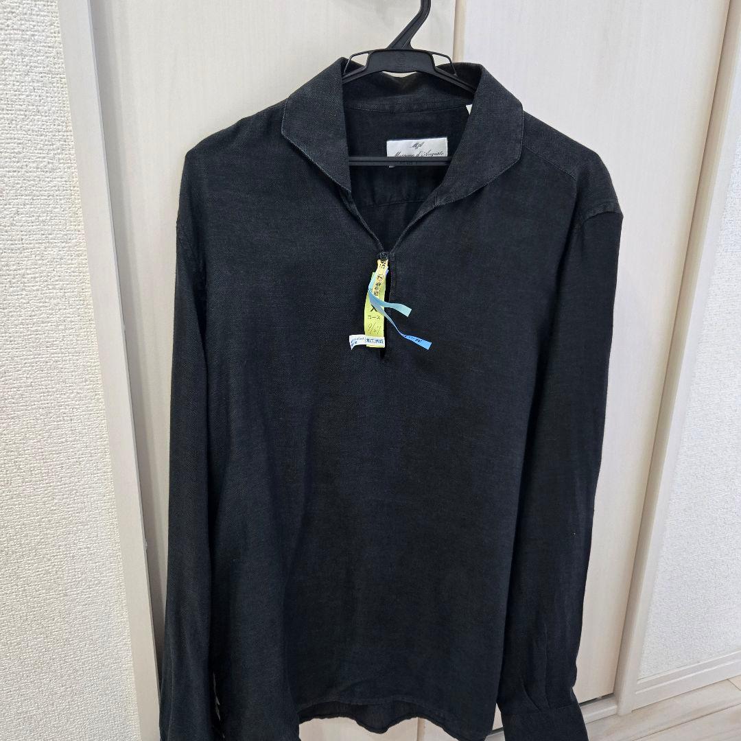 Massimo d’Augusto/マッシモダウグスト/カプリシャツ/黒/L