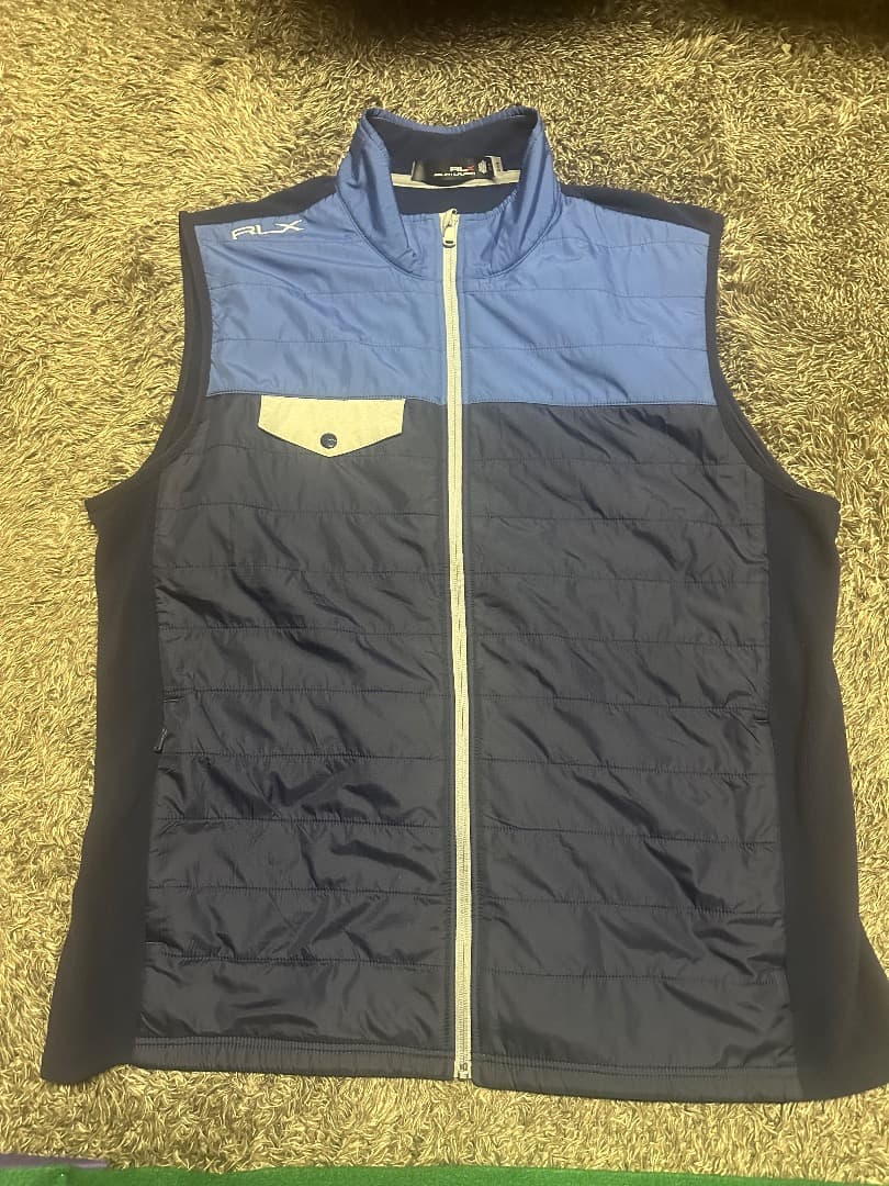 RLX メンズベスト XL ネイビー/ブルー