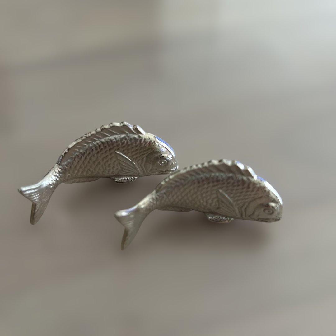 純銀製　箸置き2個セット　鯛