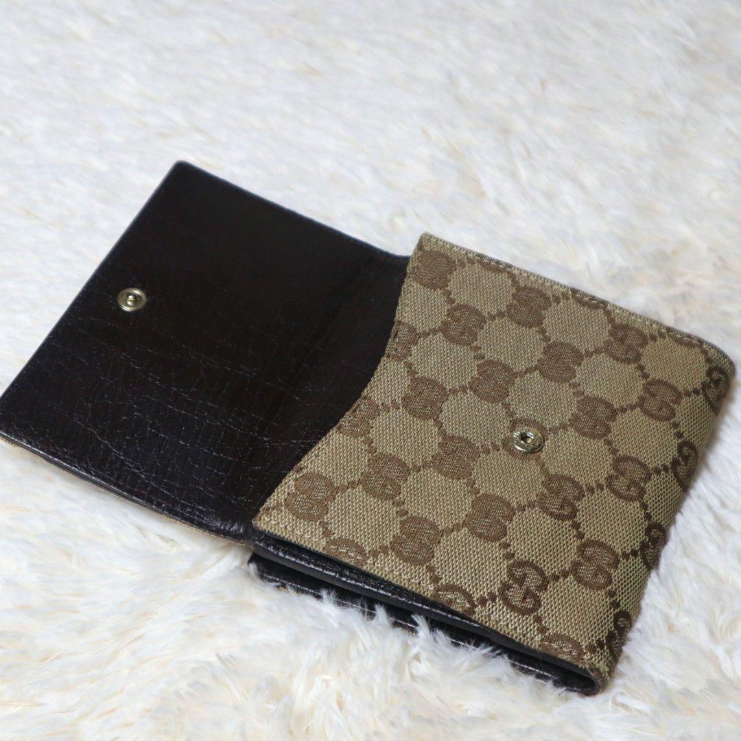 Gucci GG　二つ折り財布　ホースビット　シェリーライン
