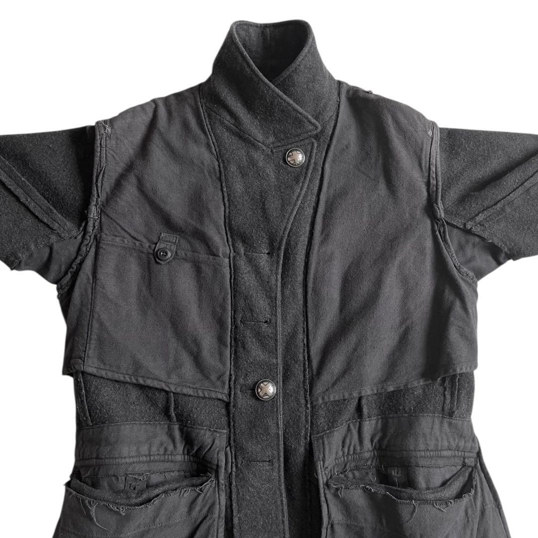 00s MARC LE BIHAN 再構築 裏表 リメイク ミリタリージャケット