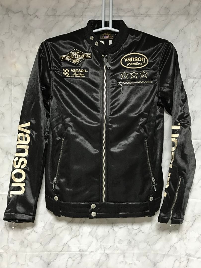 【ほぼ未使用】VANSON ライダース ワンスター JFV-801-BLACK