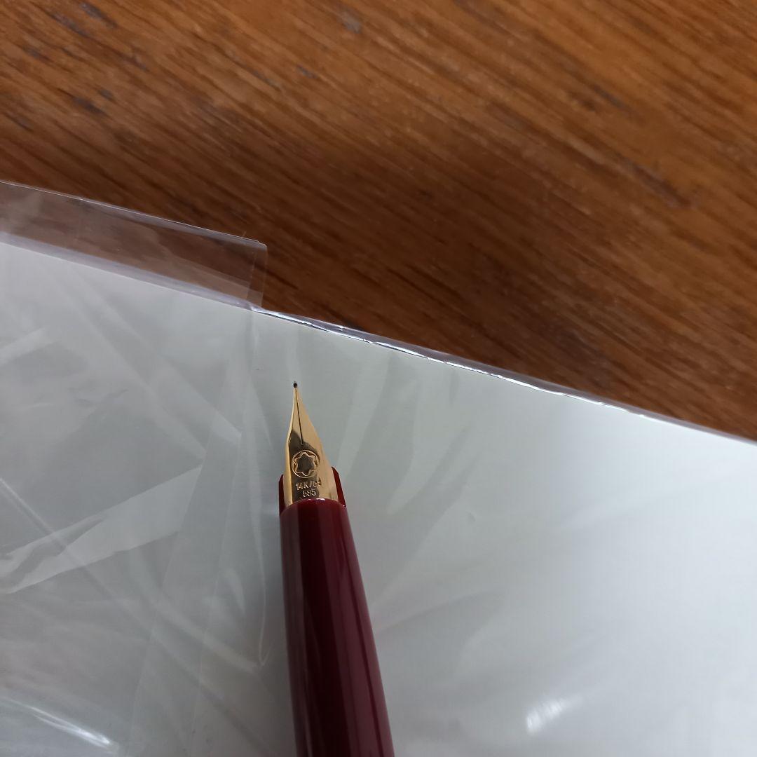 MONT BLANC バーガンディ 万年筆 EF 未使用