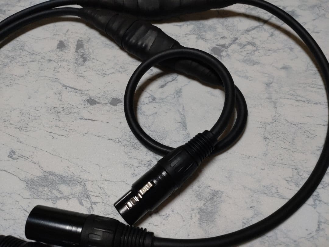 し*ん様 【新作】140段式カタパルト搭載　XLRケーブル ペア　約80cm