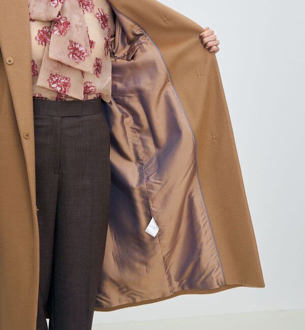 【美品】TOMORROWLAND ピュアカシミア100%コート黒 size 36