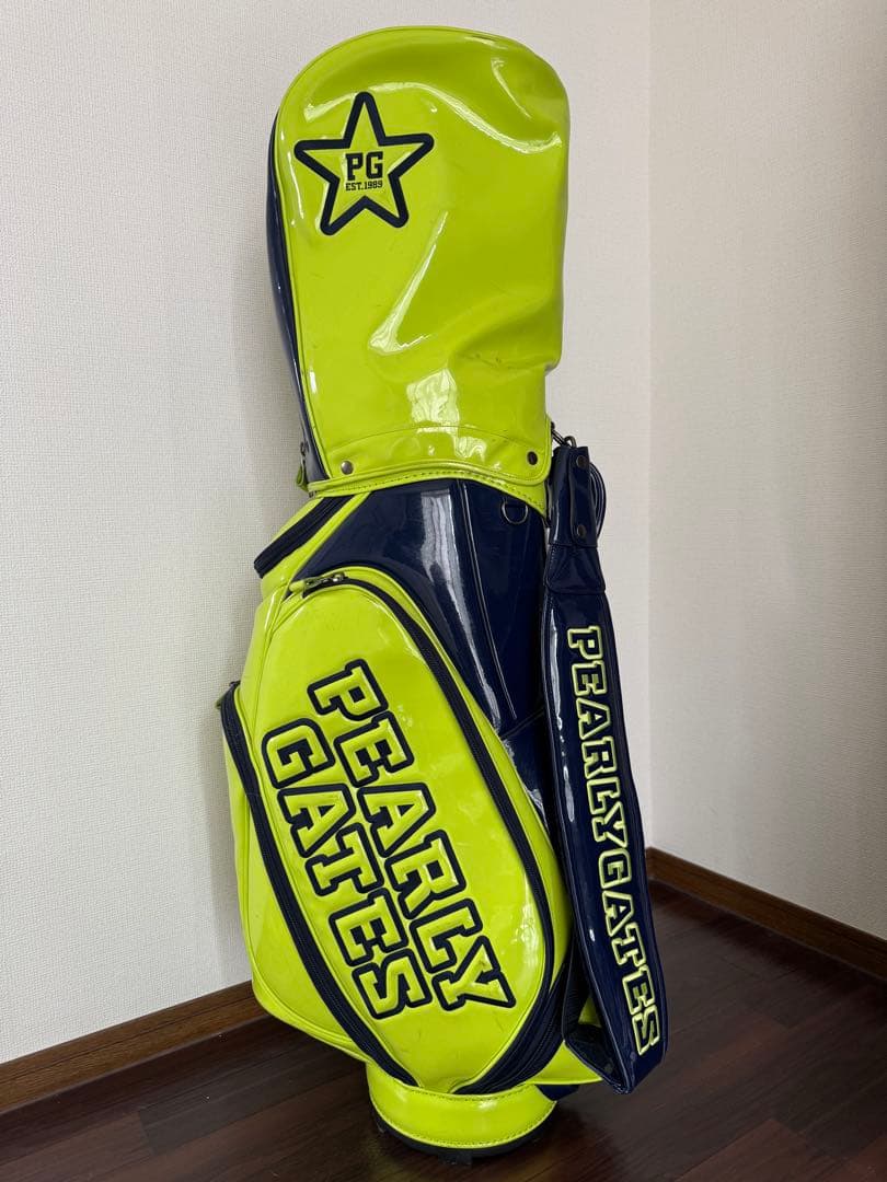 PEARLY GATES ゴルフバッグ ネオンイエロー