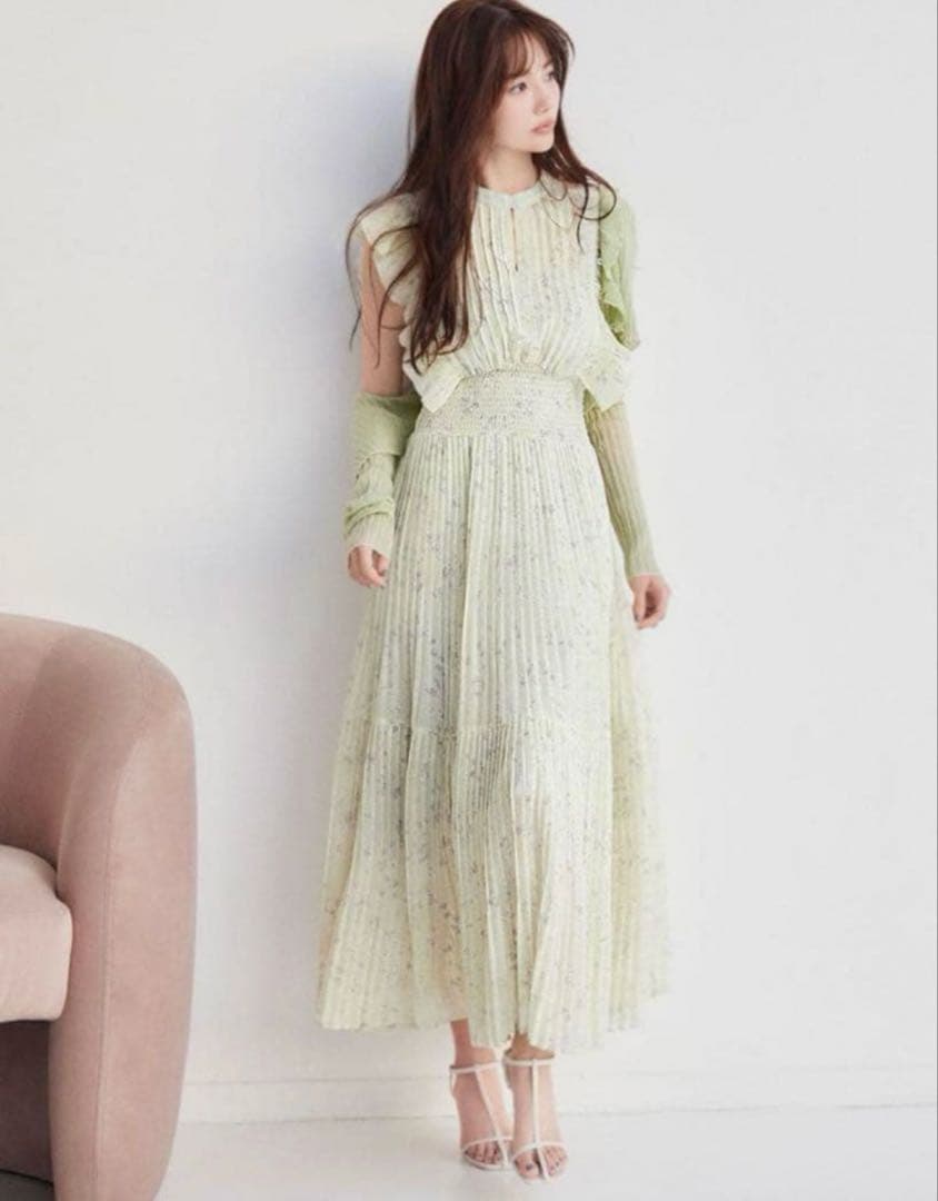 【正規品】snidel Sustainableフリルワンピース 0 MNT