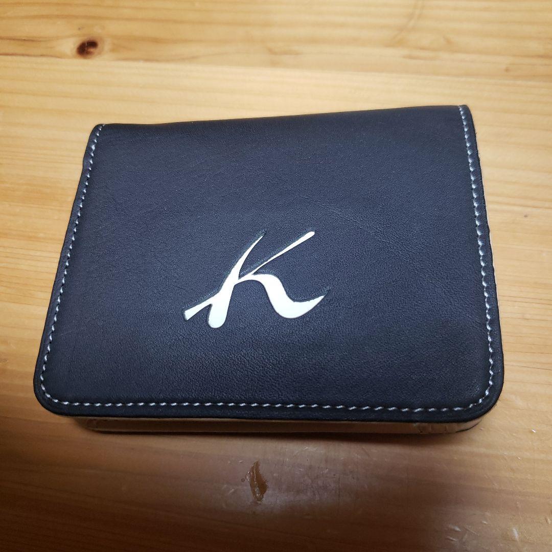 kitamura 二つ折り財布 ネイビー