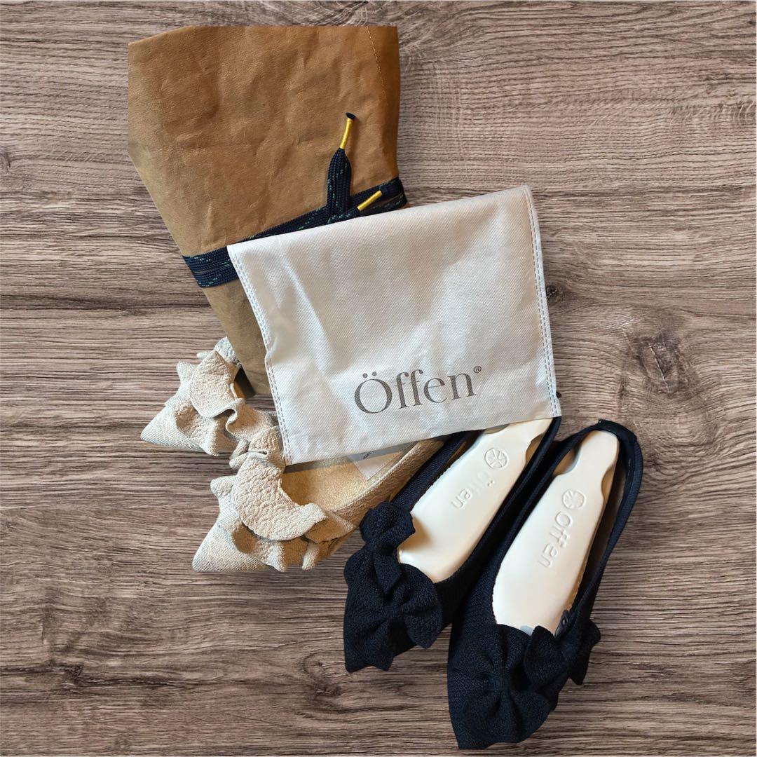 オッフェン　2足セット　ネイビー&ベージュ　39 24.5cm