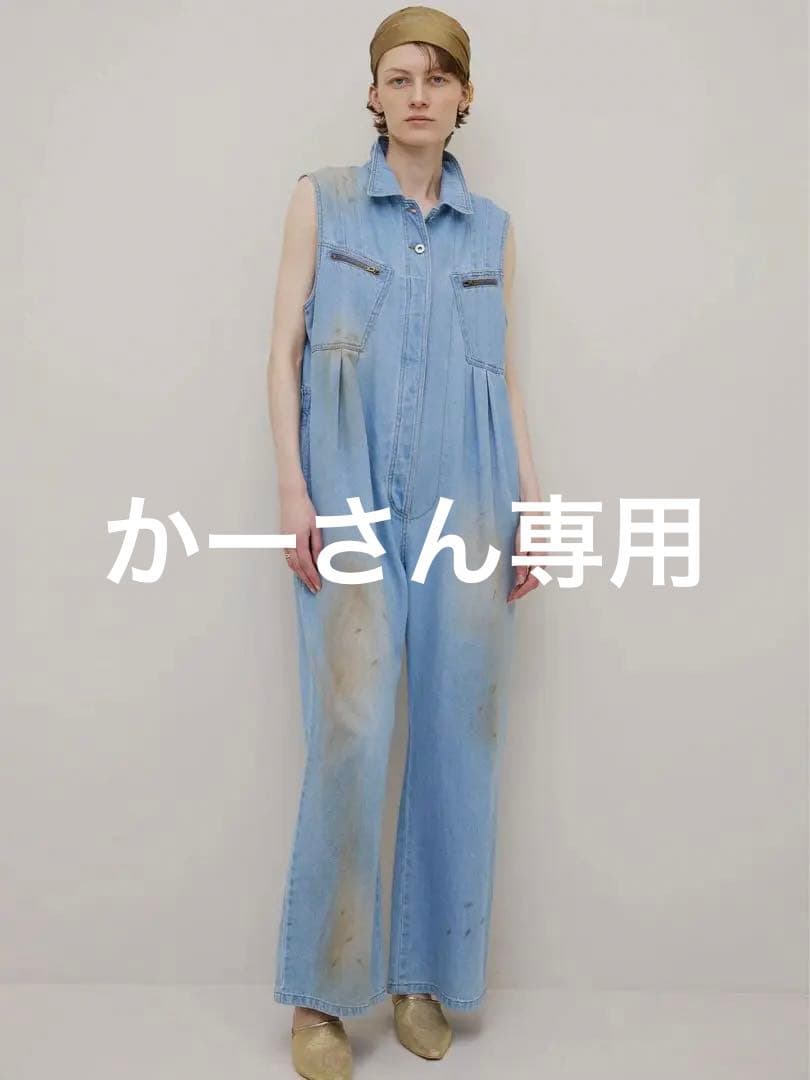 サロペット・オーバーオール・オールインワン MEDI GRUNGE DENIM WIDE ROMPERS