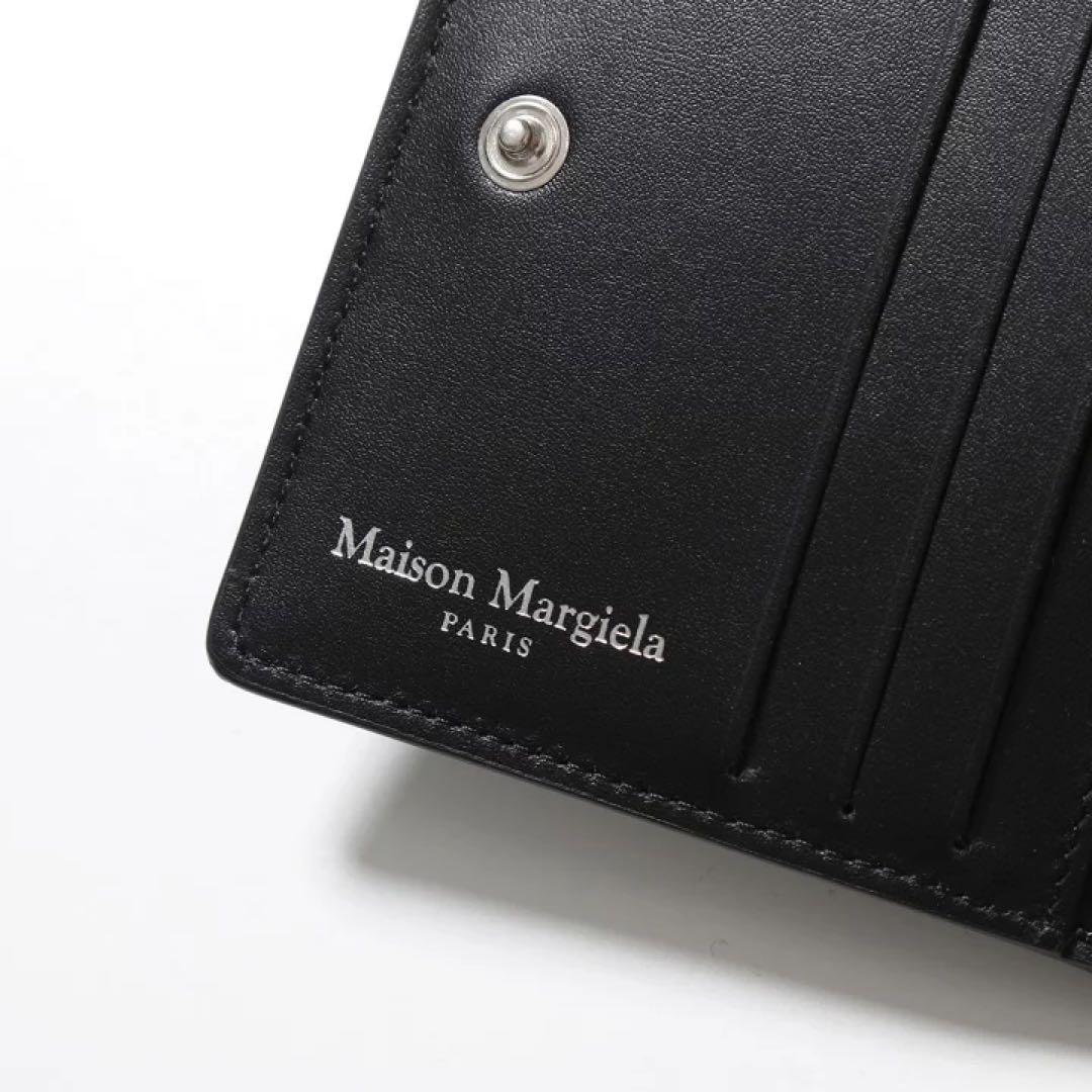 メゾンマルジェラ 二つ折り財布 ブラック SA3UI0007 P4745 新品